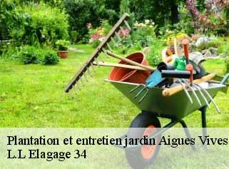 Plantation et entretien jardin  aigues-vives-34210 L.L Elagage 34 