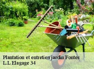 Plantation et entretien jardin  fontes-34320 L.L Elagage 34 