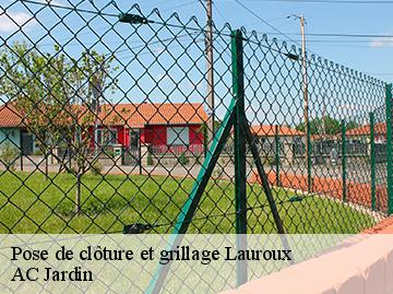 Pose de clôture et grillage lauroux-34700 AC Jardin
