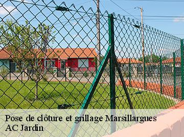Pose de clôture et grillage marsillargues-34590 AC Jardin