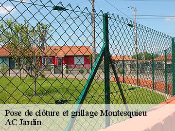 Pose de clôture et grillage montesquieu-34320 AC Jardin