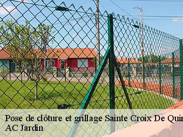 Pose de clôture et grillage sainte-croix-de-quintillargu-34270 AC Jardin