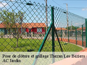 Pose de clôture et grillage thezan-les-beziers-34490 AC Jardin