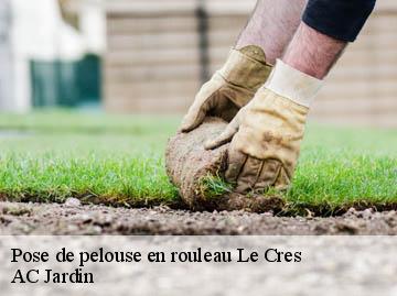 Pose de pelouse en rouleau  le-cres-34920 AC Jardin