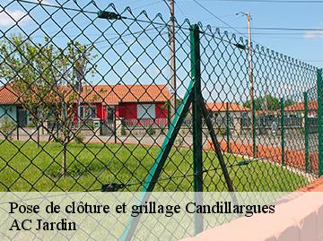 Pose de clôture et grillage candillargues-34130 AC Jardin