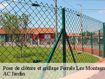 Pose de clôture et grillage ferrals-les-montagnes-34210 AC Jardin